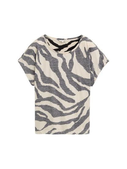 Tom Tailor Denim T-Shirt Erwachsene Inside-Out-Print