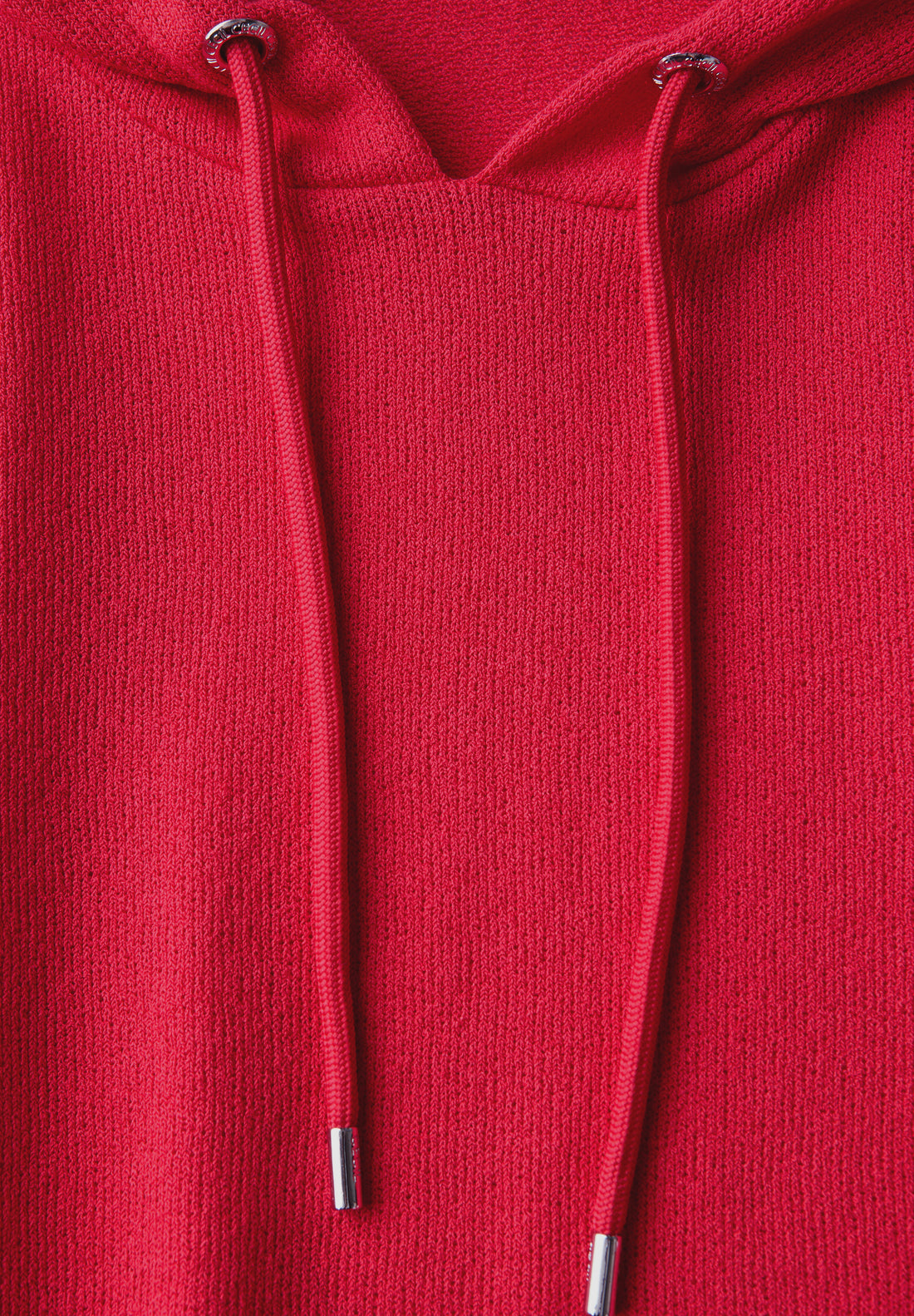 CECIL Kapuzenshirt Damen Leichtes Kurzarm-Shirt Feine Struktur