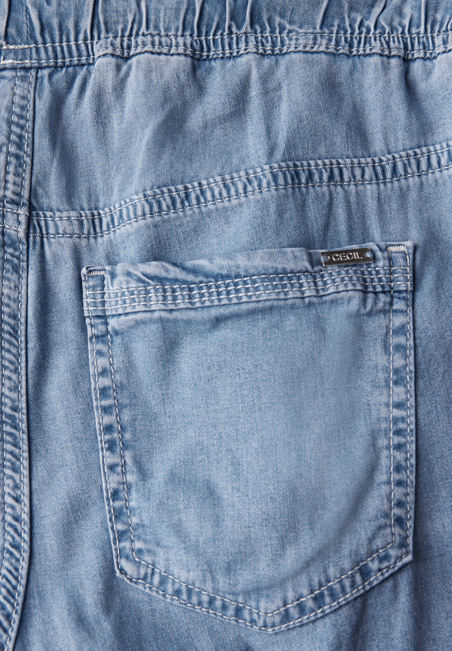 CECIL Wide Leg Jeans Damen Loose Fit High Waist Elastischer Bund
