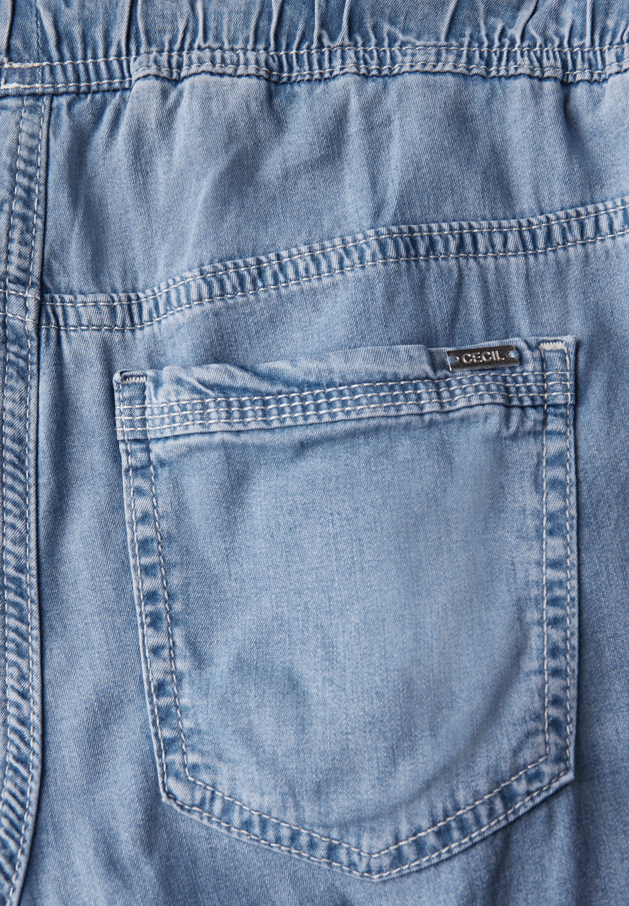 CECIL Wide Leg Jeans Damen Loose Fit High Waist Elastischer Bund