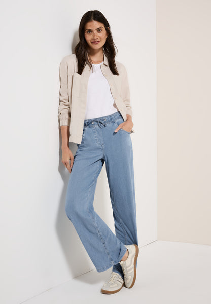 CECIL Wide Leg Jeans Damen Loose Fit High Waist Elastischer Bund