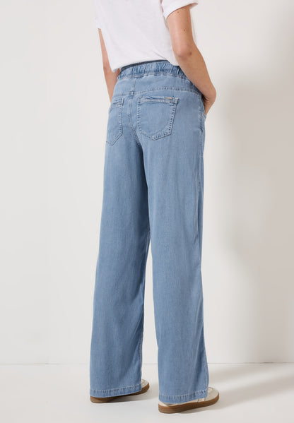 CECIL Wide Leg Jeans Damen Loose Fit High Waist Elastischer Bund