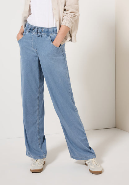 CECIL Wide Leg Jeans Damen Loose Fit High Waist Elastischer Bund