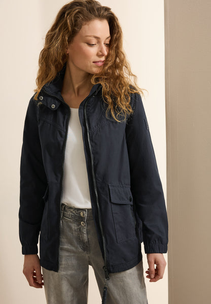 CECIL Midi Jacke Damen mit herausnehmbarer Kapuze
