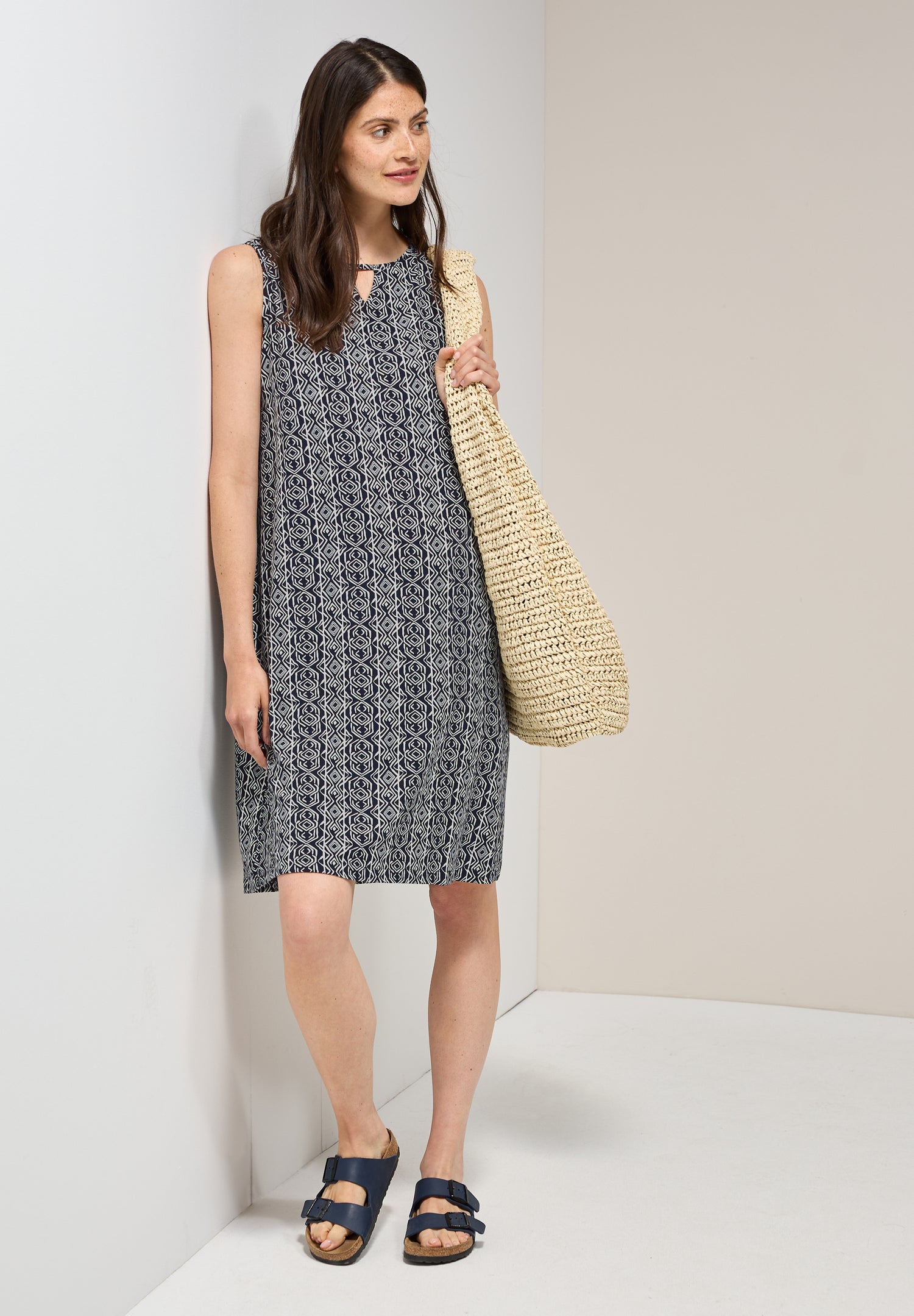 CECIL Ärmelloses Jersey-Kleid Damen mit Cut-Out