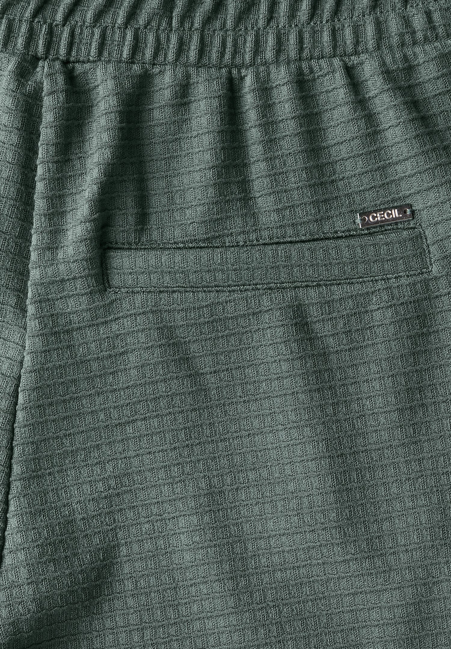 CECIL Loose Fit Damen Hose mit Wide Legs und Waffelstruktur