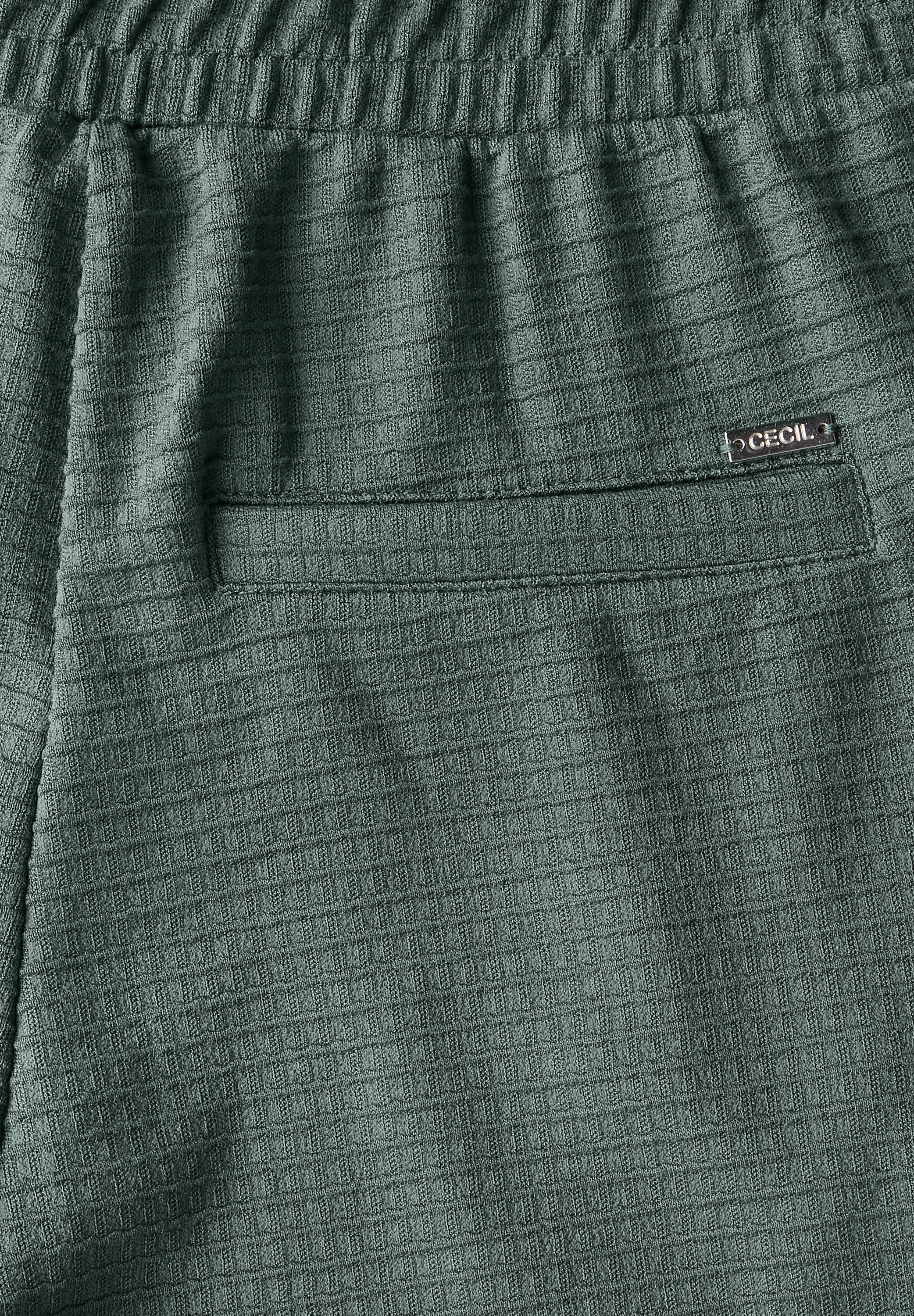 CECIL Loose Fit Damen Hose mit Wide Legs und Waffelstruktur