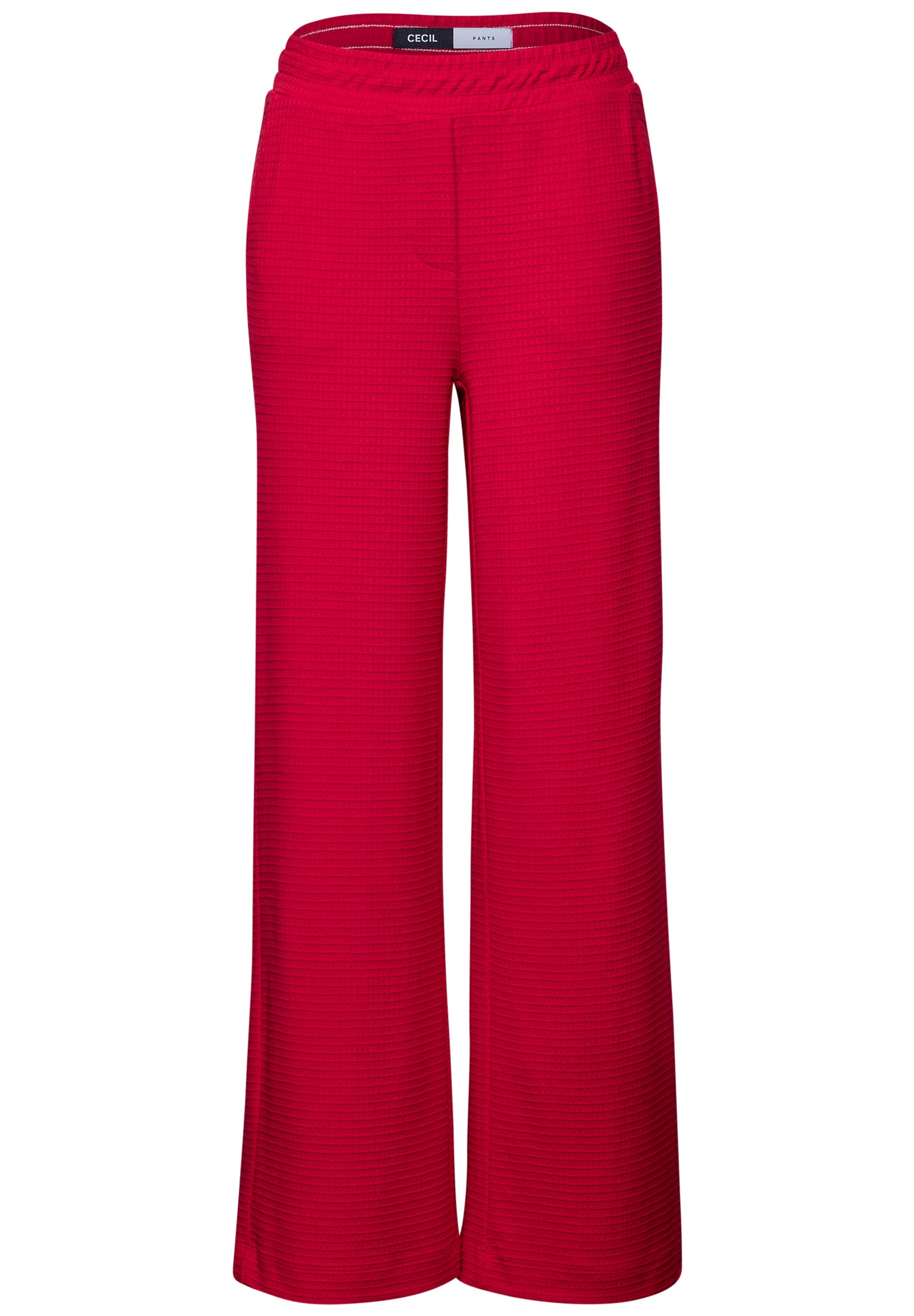 CECIL Loose Fit Damen Hose mit Wide Legs und Waffelstruktur