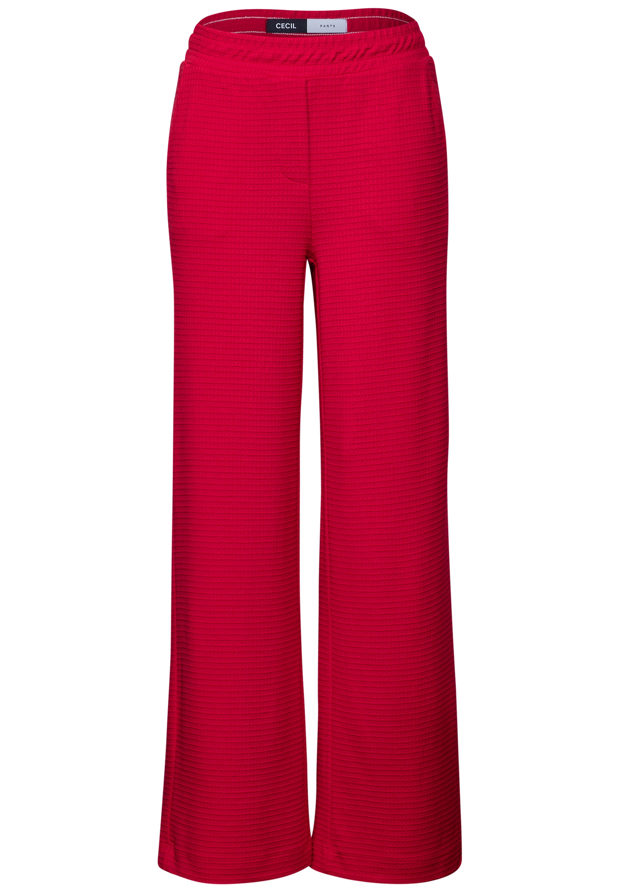 CECIL Loose Fit Damen Hose mit Wide Legs und Waffelstruktur