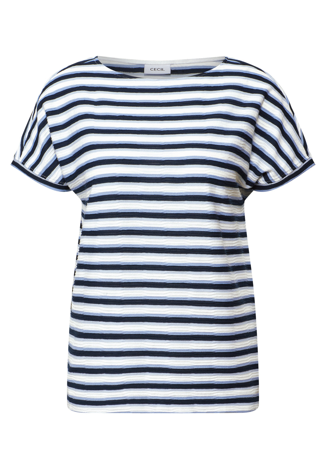 CECIL Gestreiftes Shirt Damen Sommerlicher U-Boot-Ausschnitt