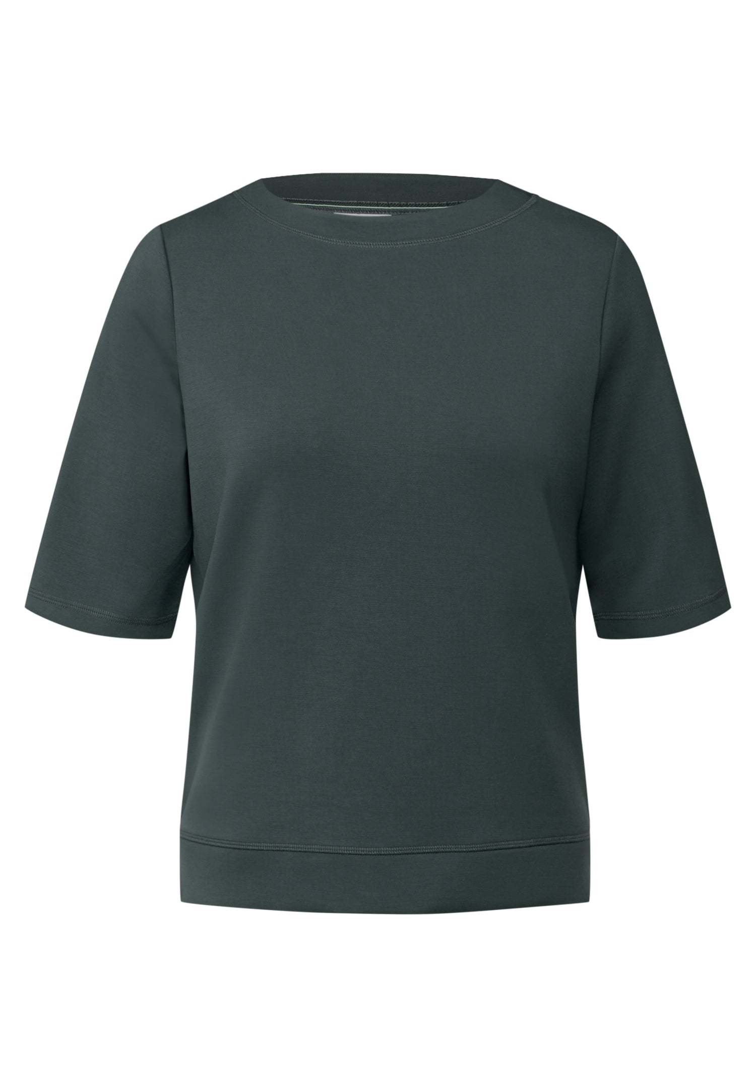 CECIL Kurzarm Sweatshirt Damen slate khaki