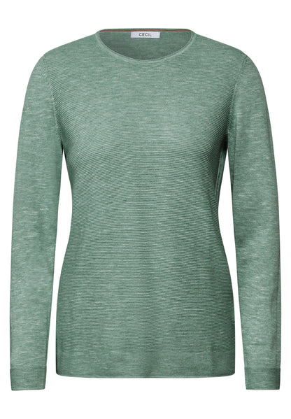 CECIL Strickpullover Damen Baumwollmix Langarm