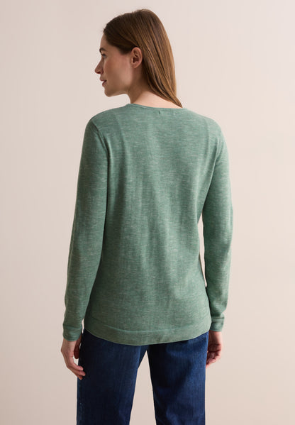 CECIL Strickpullover Damen Baumwollmix Langarm