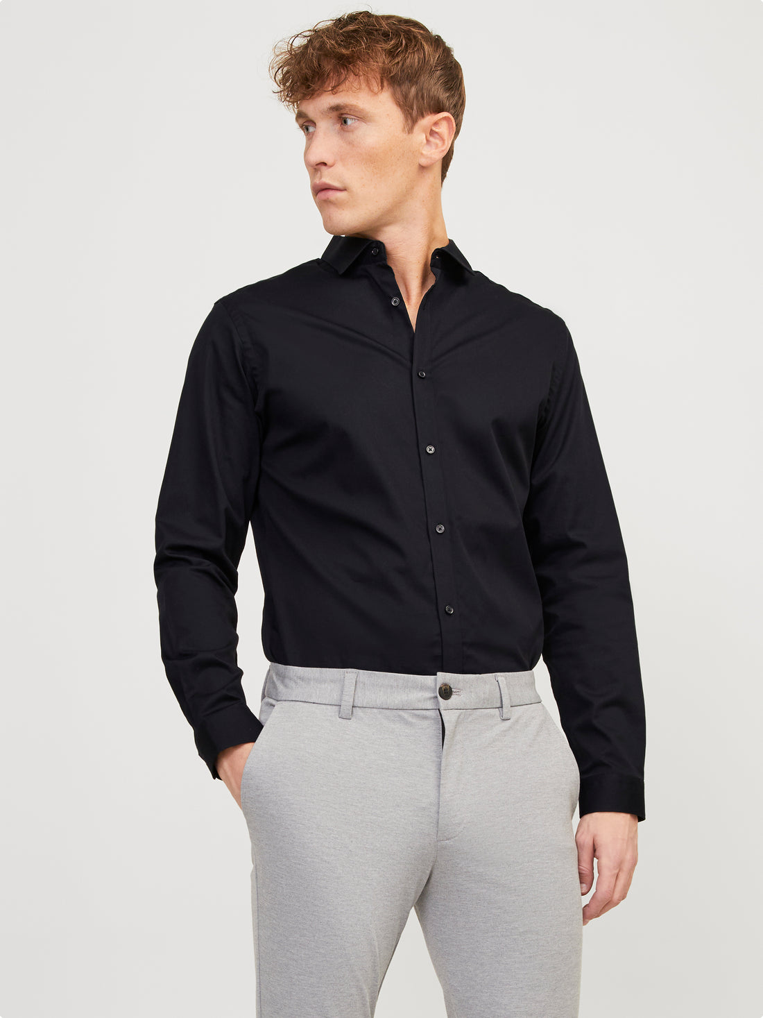 Bestseller Oberhemd Slim Fit Herren Langarm Baumwolle