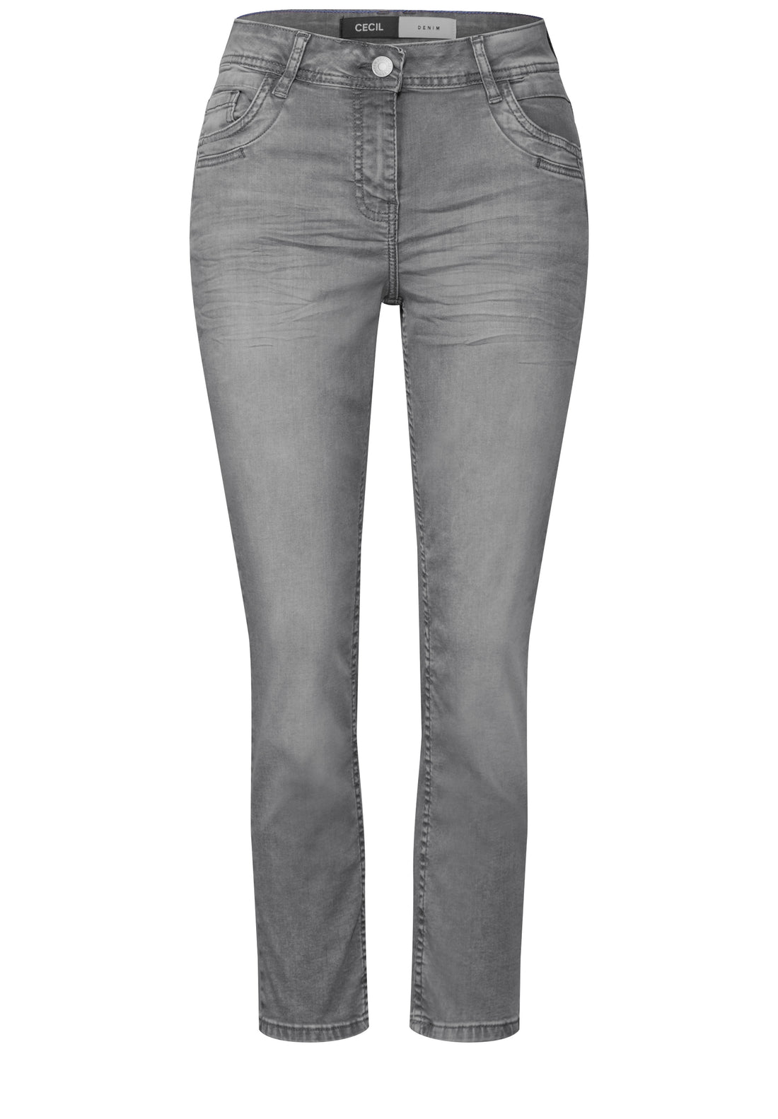 CECIL Casual Fit Jeans Scarlett Damen Stretch Baumwolle Slim Mid Waist