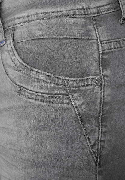 CECIL Casual Fit Jeans Scarlett Damen Stretch Baumwolle Slim Mid Waist