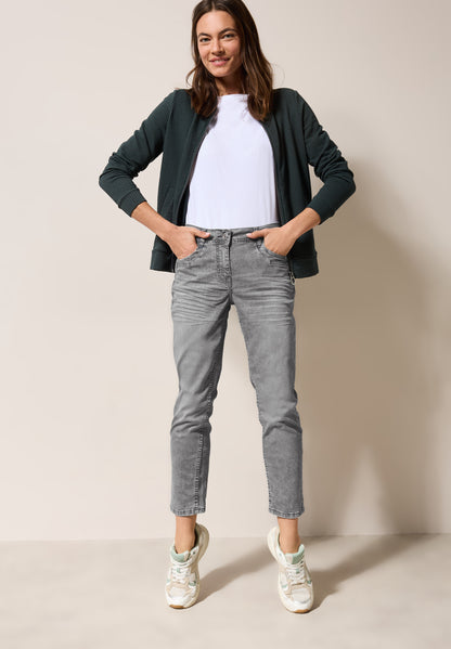 CECIL Casual Fit Jeans Scarlett Damen Stretch Baumwolle Slim Mid Waist