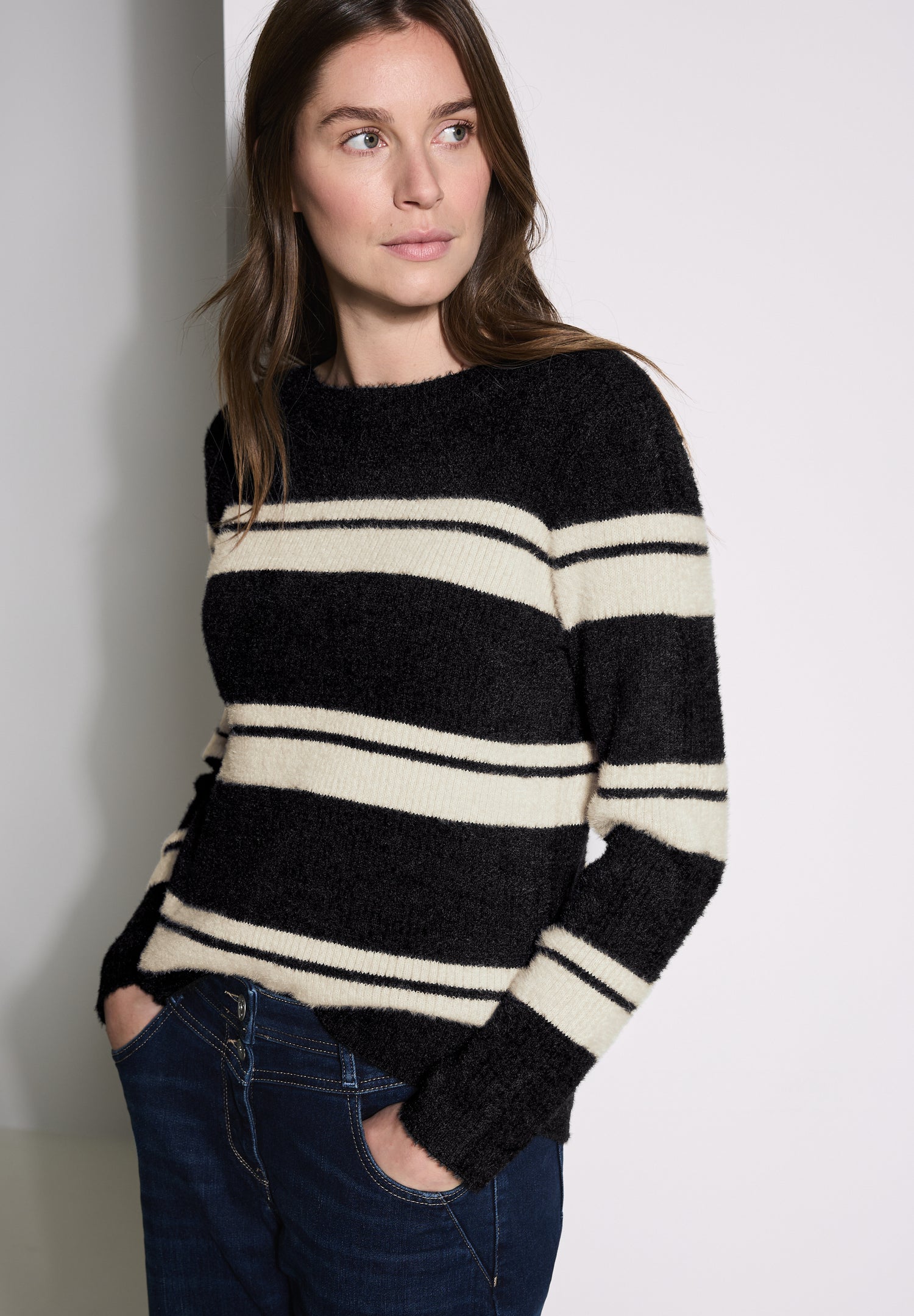 CECIL Federgarn-Pullover Damen Elegant und Kuschelig