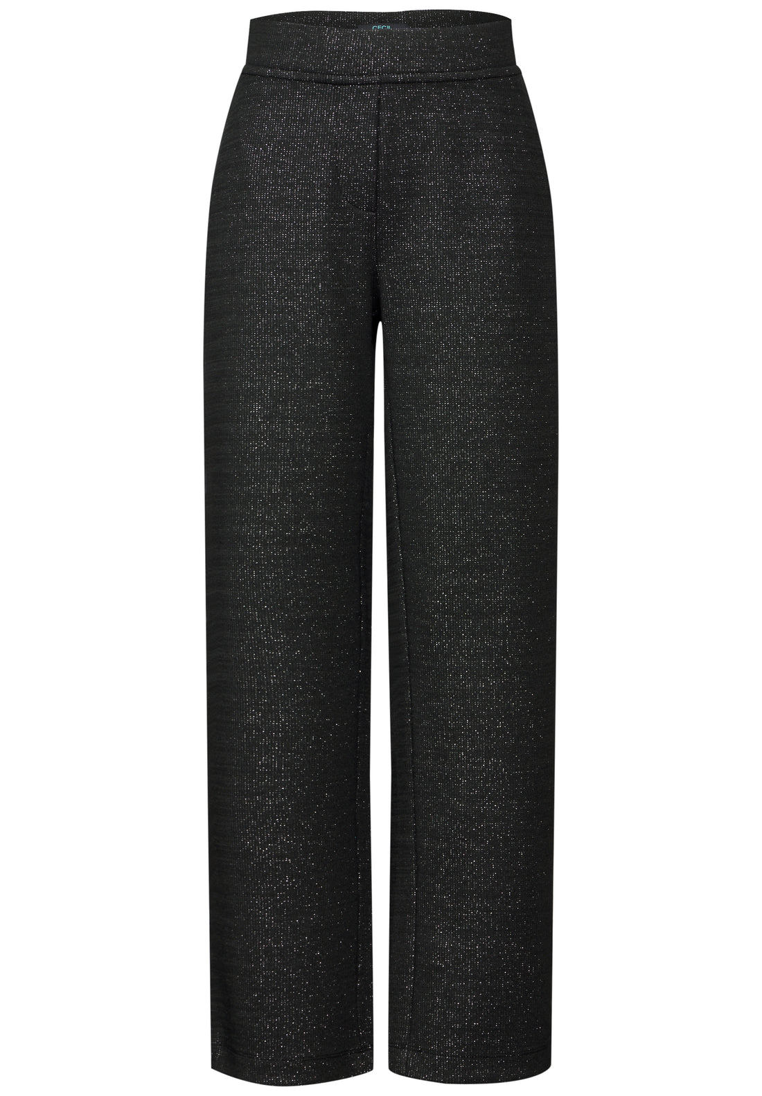 CECIL Glitzer-Hose Damen Loose Fit High Waist Glamour