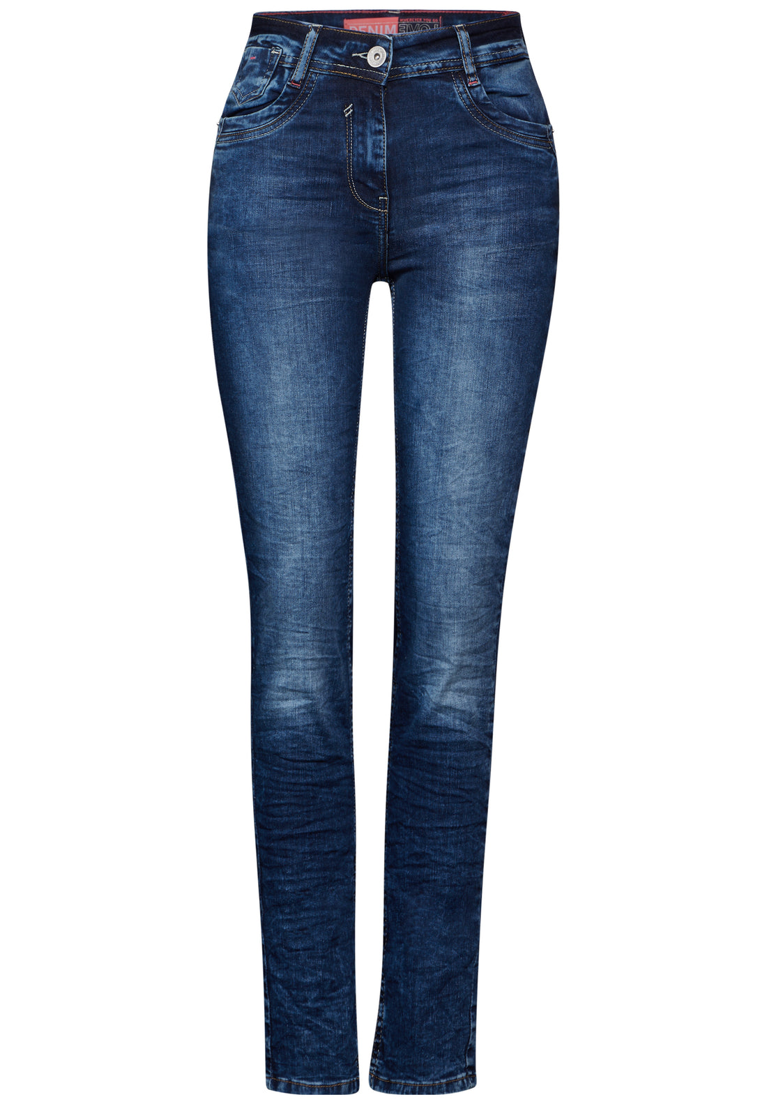 CECIL Slim Fit Jeans Damen High Waist Slim Legs Stretchanteil