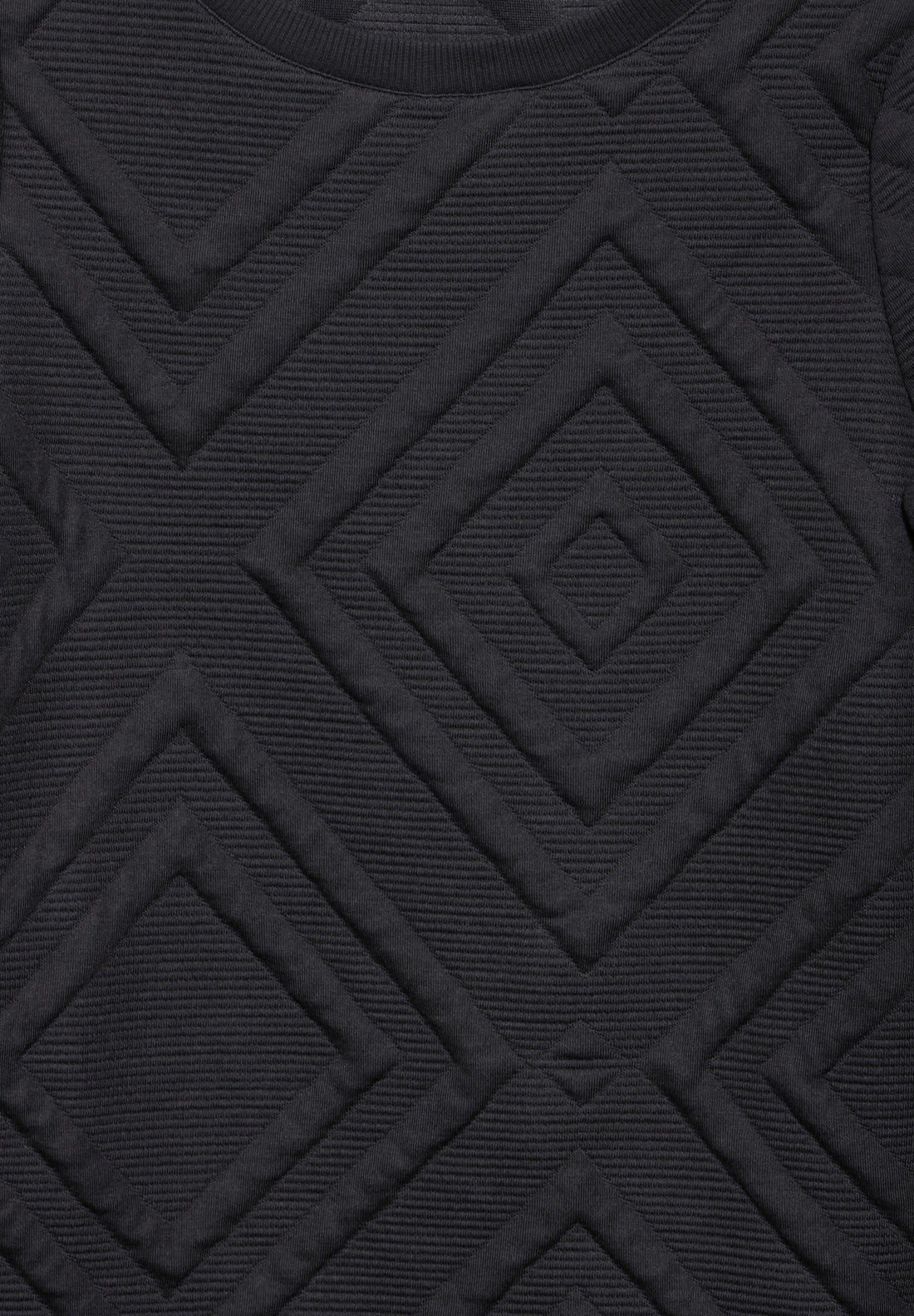 CECIL Langarmshirt Damen Strukturmuster U-Boot-Ausschnitt