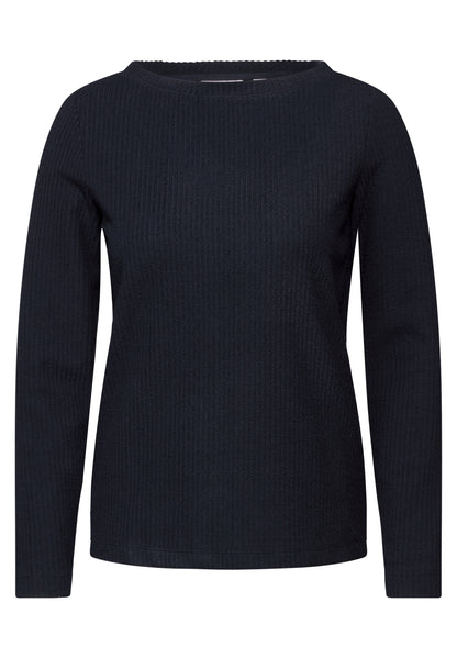 CECIL Strukturshirt Damen Softe Struktur Langarm