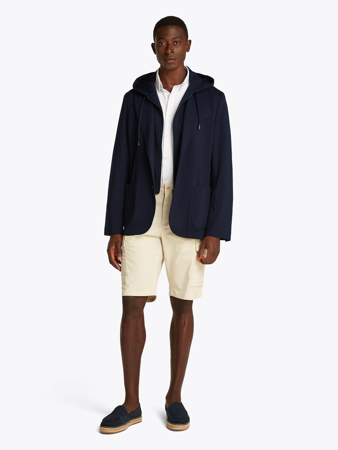 Tommy Hilfiger Herren Hybrid-Blazer mit Kapuzeneinsatz
