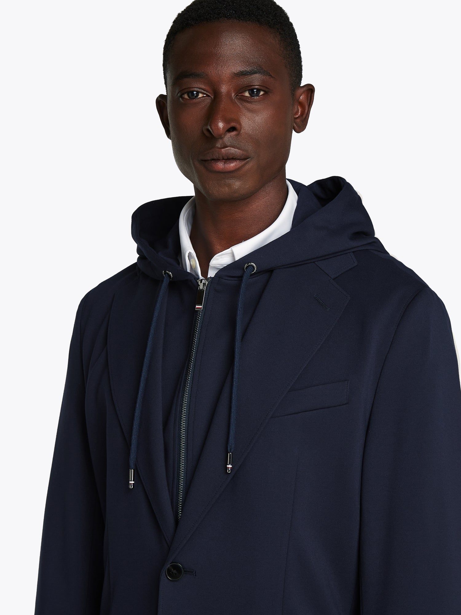Tommy Hilfiger Herren Hybrid-Blazer mit Kapuzeneinsatz