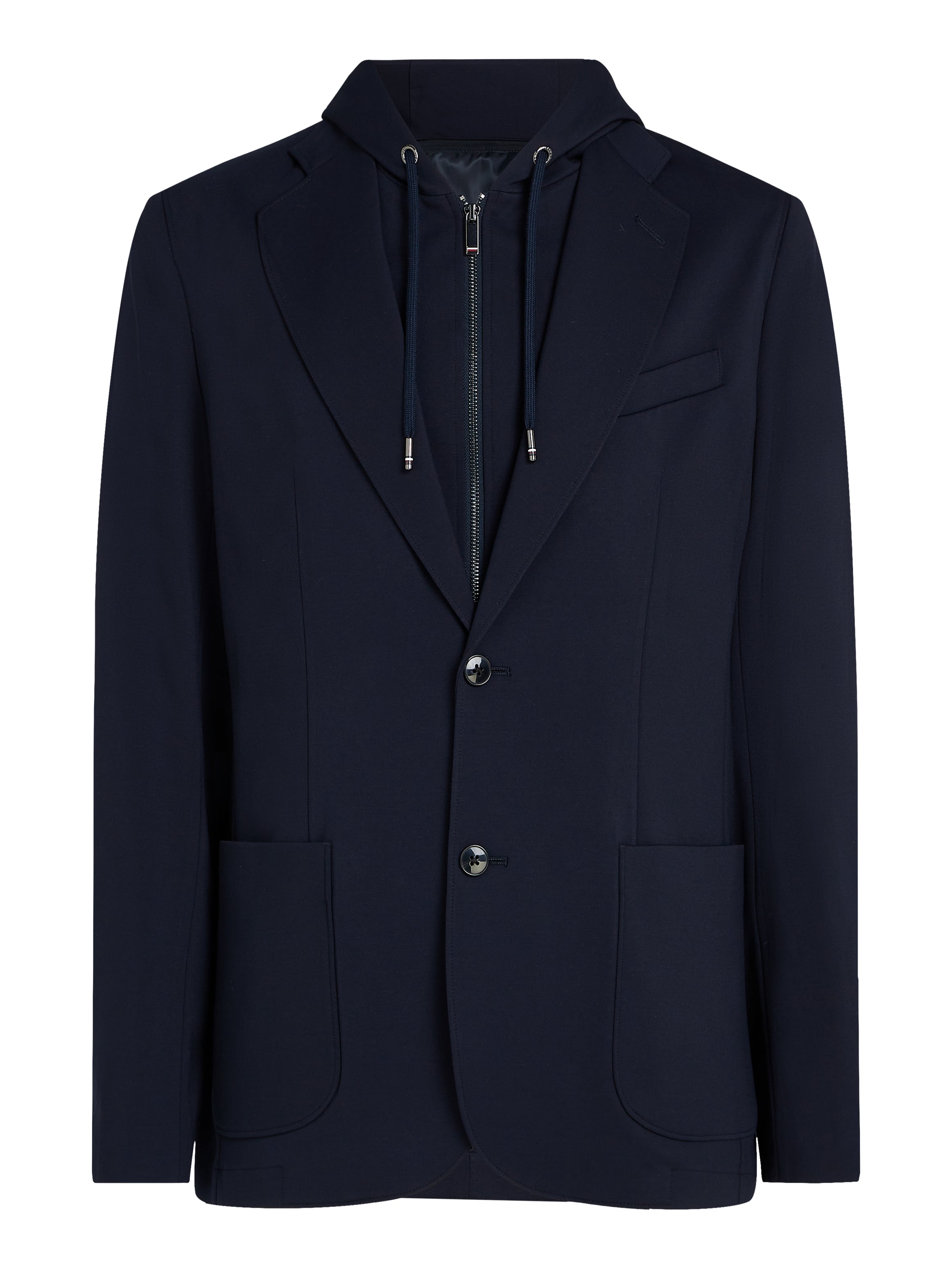 Tommy Hilfiger Herren Hybrid-Blazer mit Kapuzeneinsatz