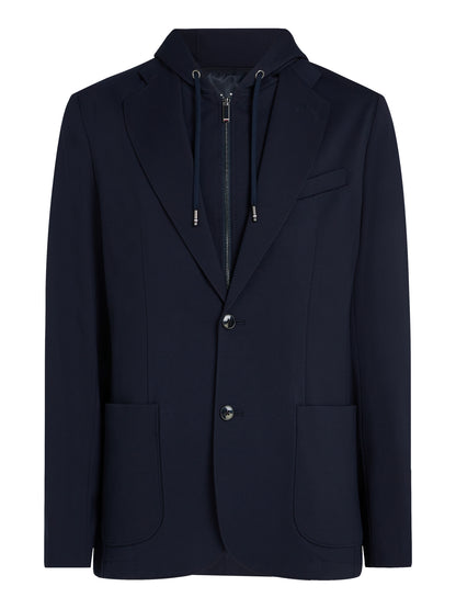 Tommy Hilfiger Herren Hybrid-Blazer mit Kapuzeneinsatz