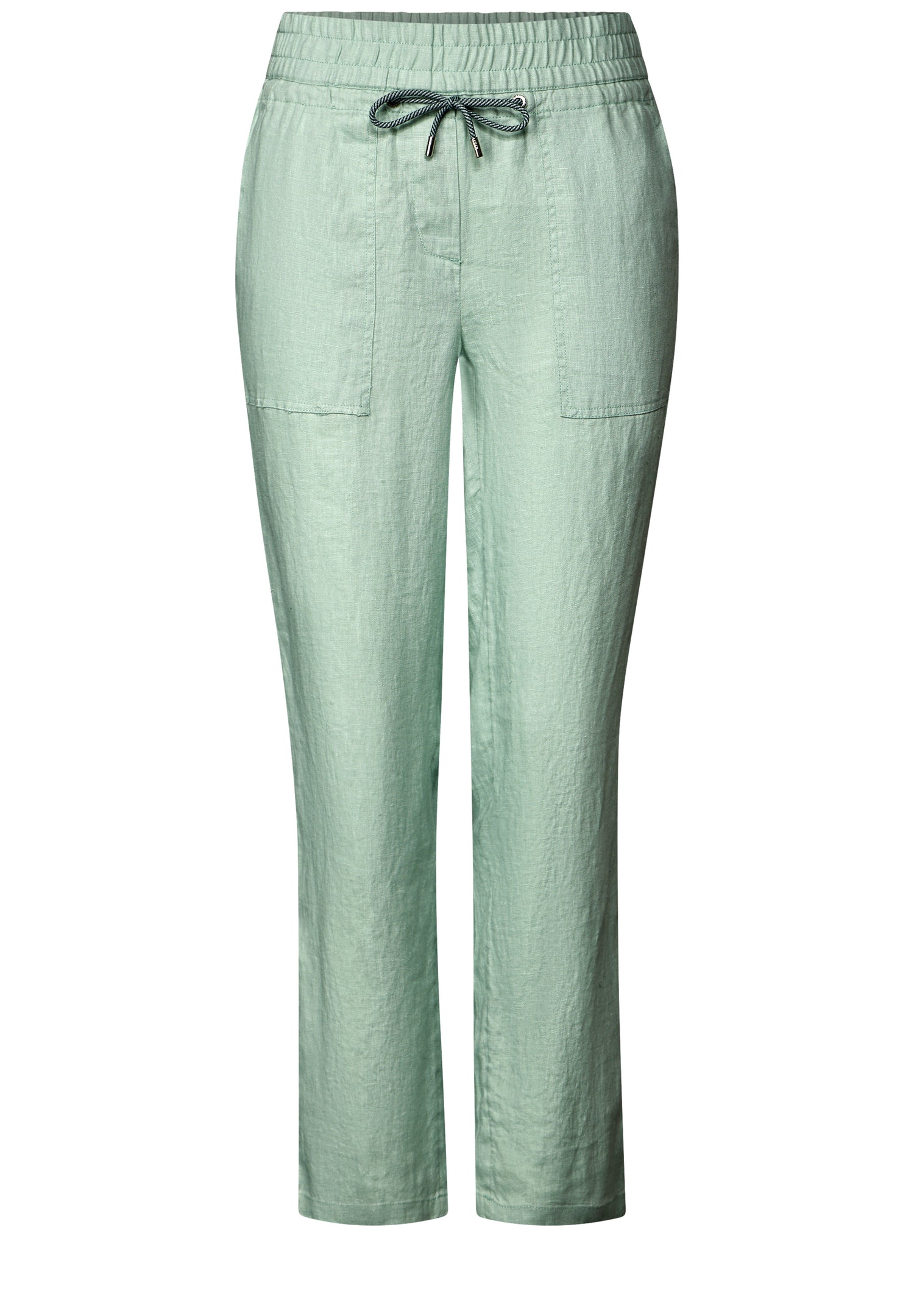 CECIL Leinenhose Damen Casual Fit Mid Waist Slim Legs