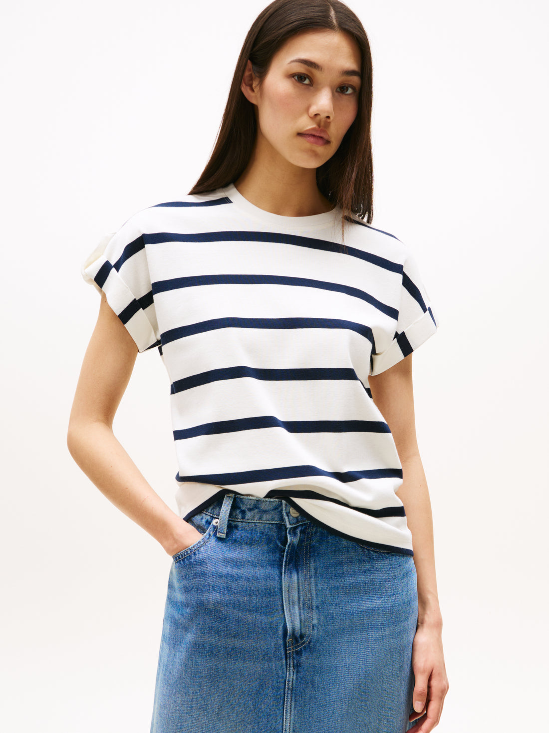 Theur Baumwoll-T-Shirt für Erwachsene Weiblich Bequem