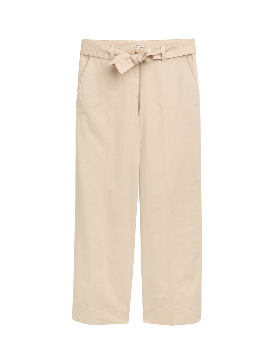 Tom Tailor Denim Damen High Waist Hose mit Bindegürtel