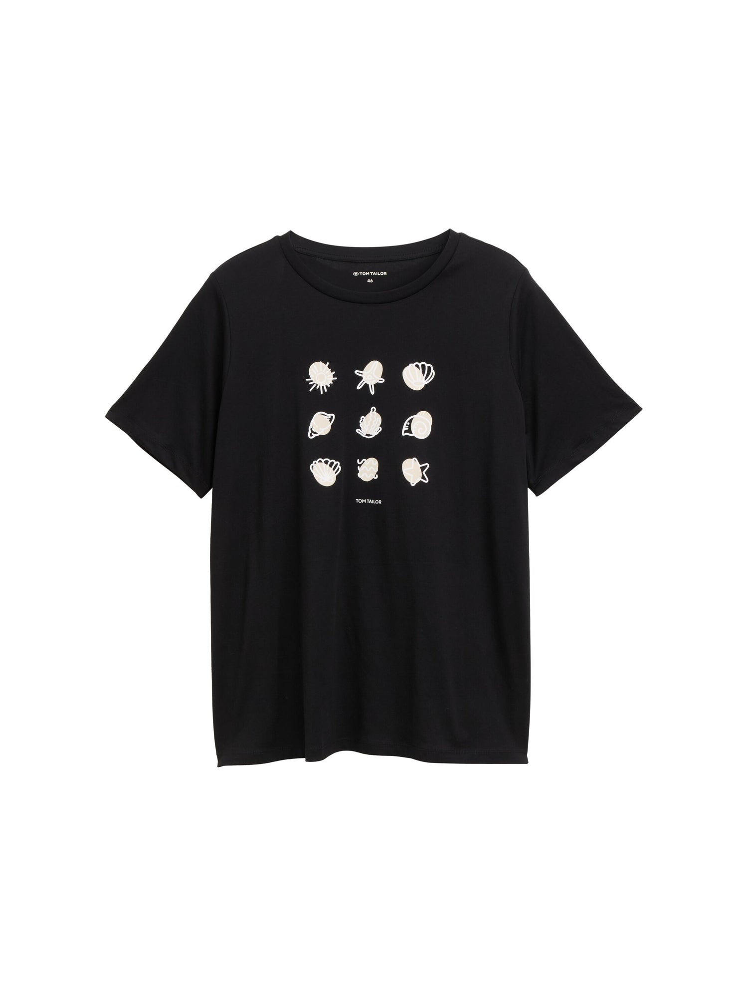 Tom Tailor Denim T-Shirt Erwachsene Weiblich mit Meeresmotiv Print