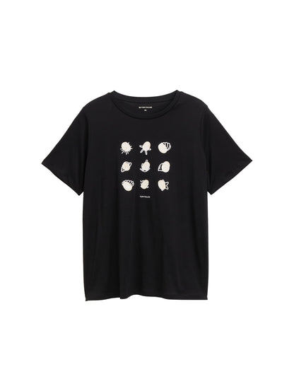 Tom Tailor Denim T-Shirt Erwachsene Weiblich mit Meeresmotiv Print