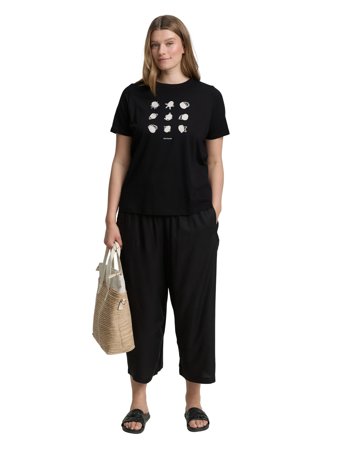 Tom Tailor Denim T-Shirt Erwachsene Weiblich mit Meeresmotiv Print