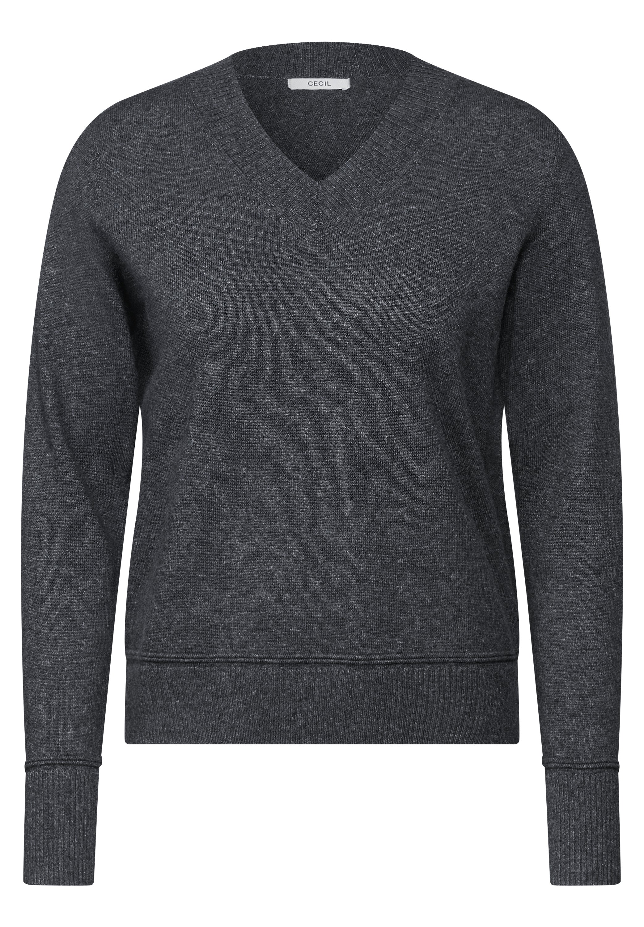 CECIL Feinstrickpullover Damen charcoal grey melange
