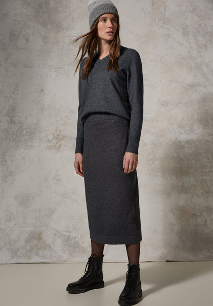 CECIL Feinstrickpullover Damen charcoal grey melange