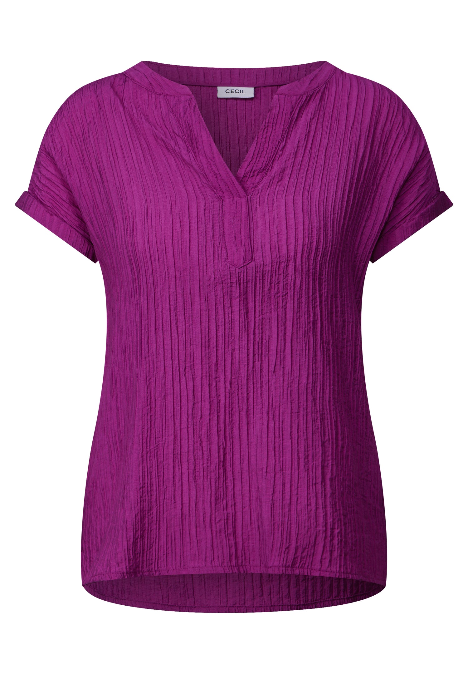 CECIL Bluse Damen Streifenstruktur Viskosemix