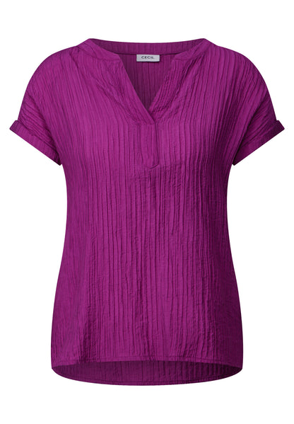 CECIL Bluse Damen Streifenstruktur Viskosemix
