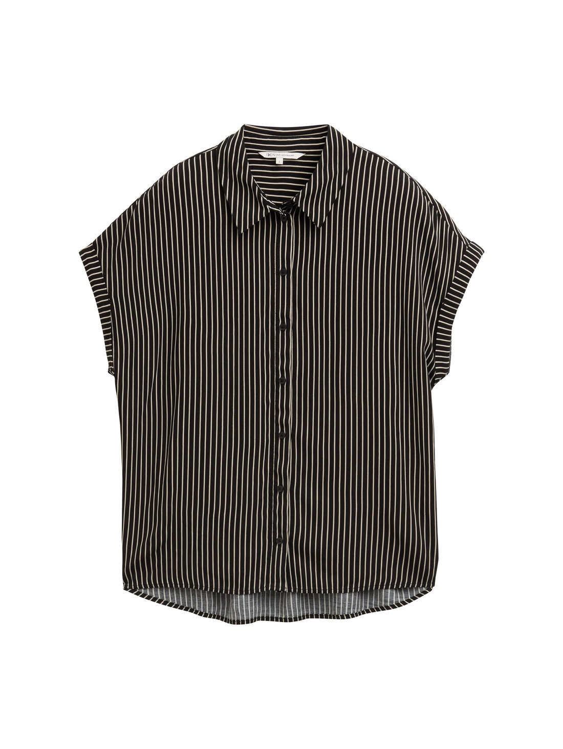 Tom Tailor Denim Bluse Viskose Erwachsene Kurze Seitenschlitze