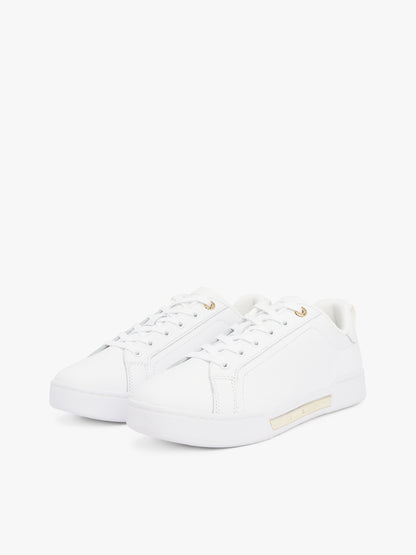 Theur Leder Sneaker Herren Weiß
