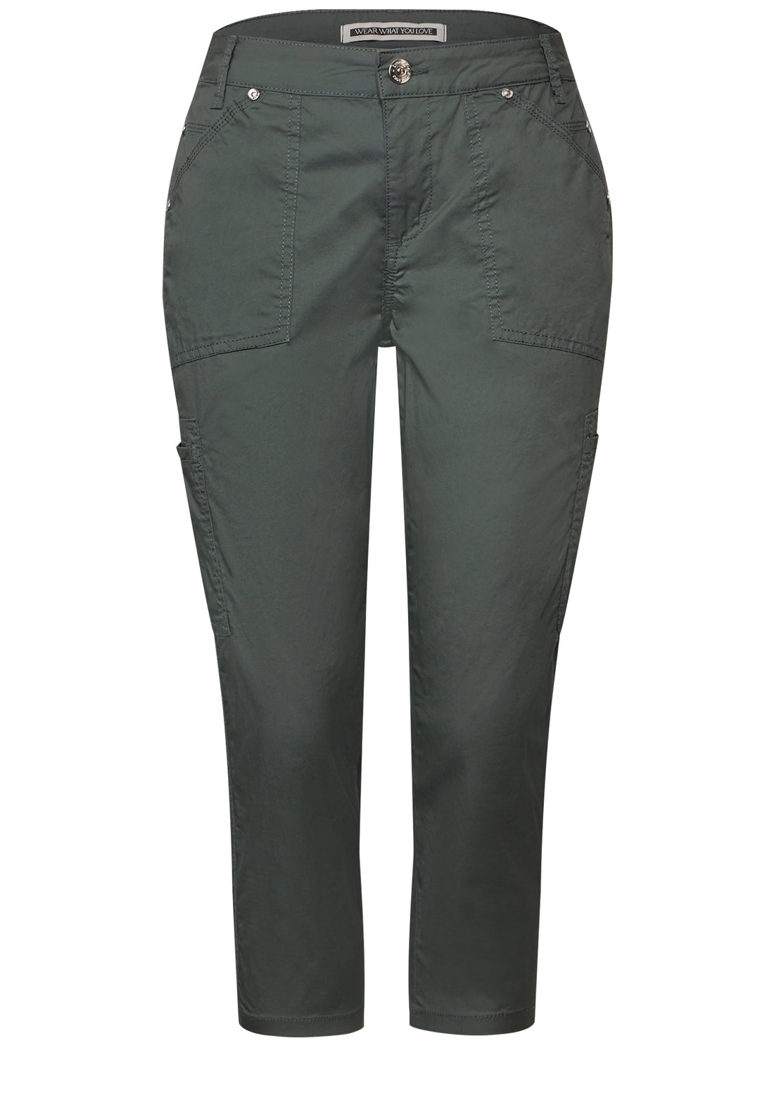 Street One Damen 3/4 Satin Hose Modern Stretch
