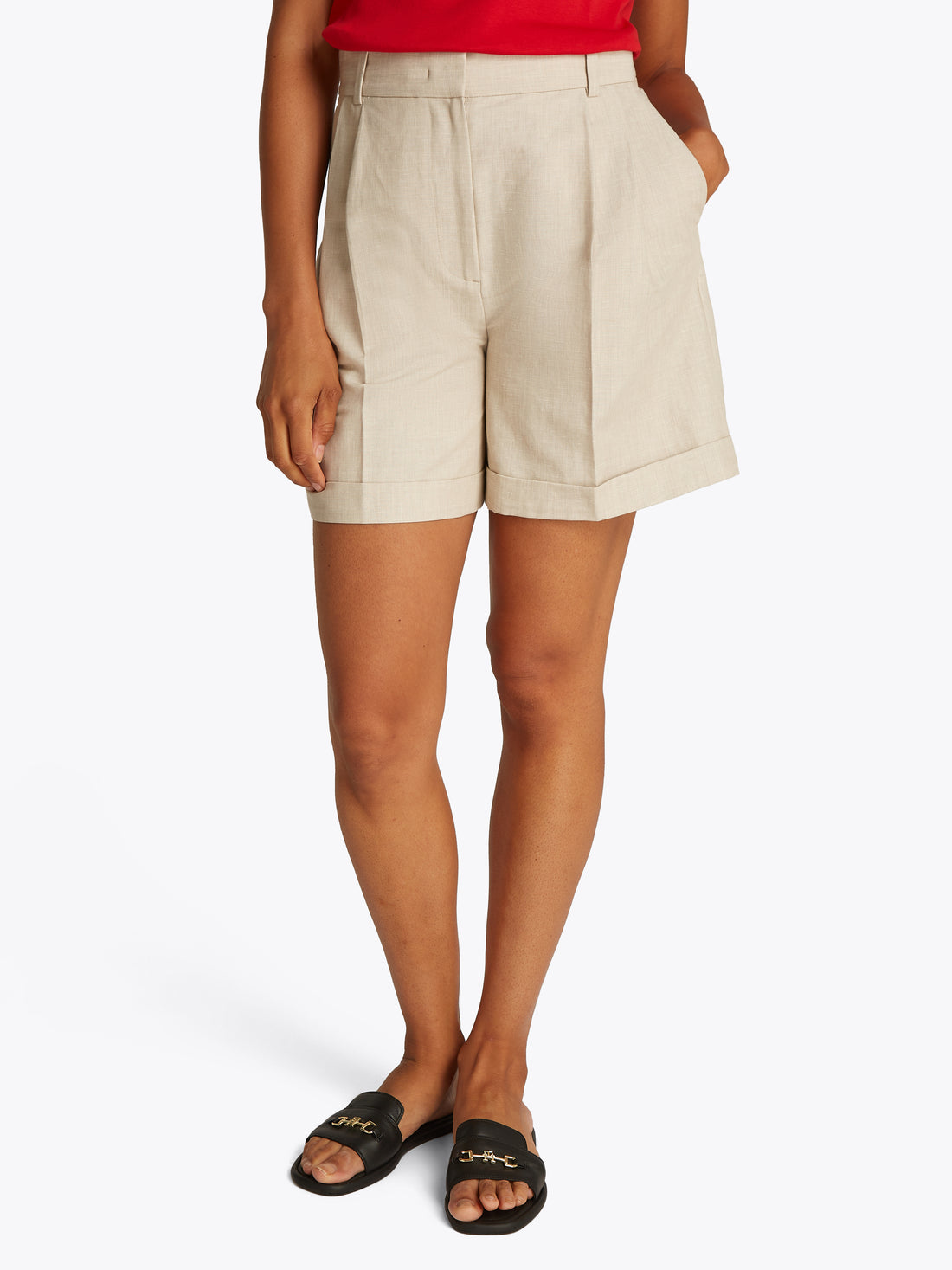 Theur Leinenhose für Damen mit Stretchanteil