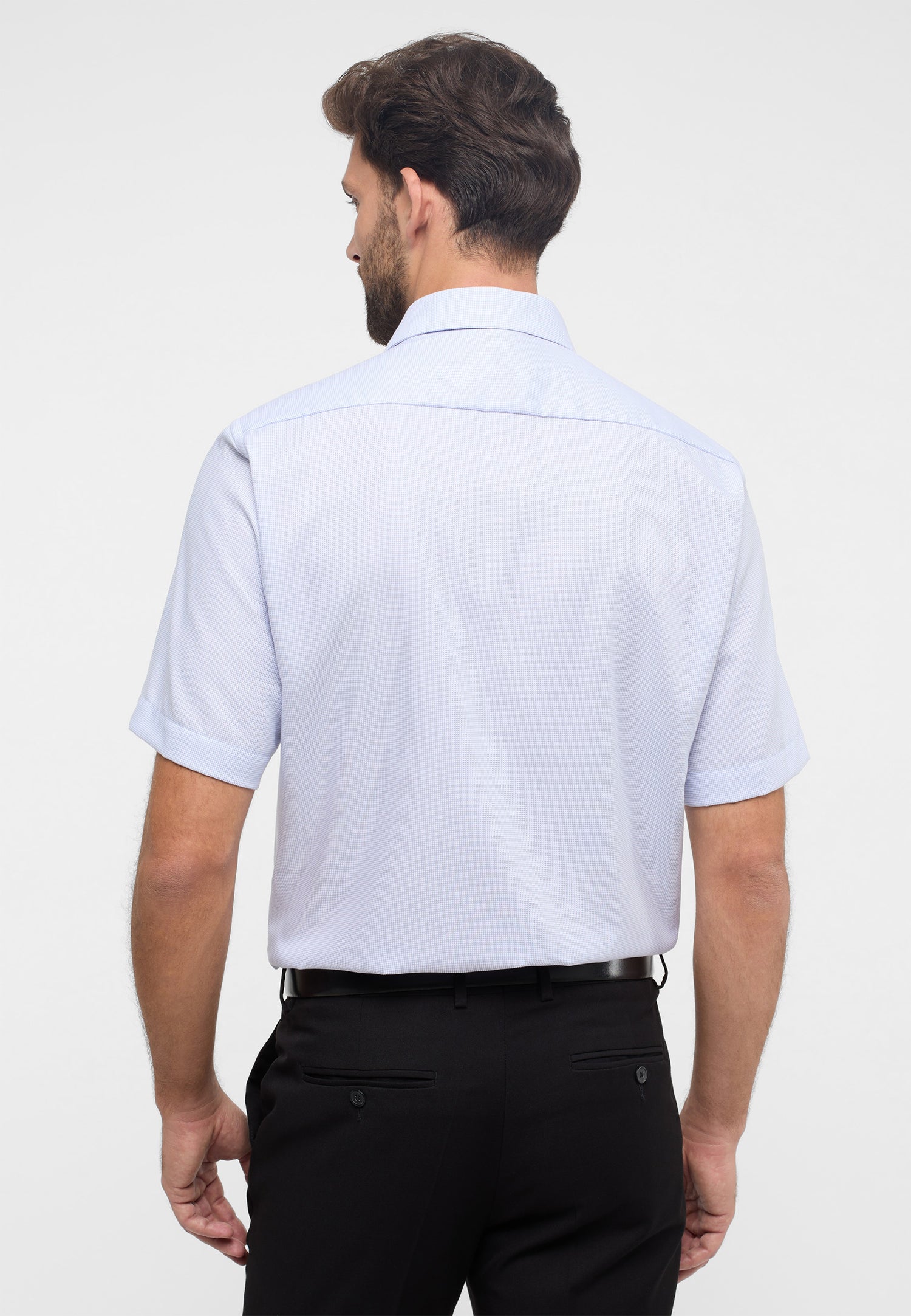 Hemd Herren Kurzarm Kent-Kragen bügelfrei Baumwolle