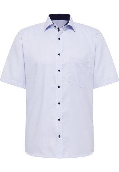 Hemd Herren Kurzarm Kent-Kragen bügelfrei Baumwolle