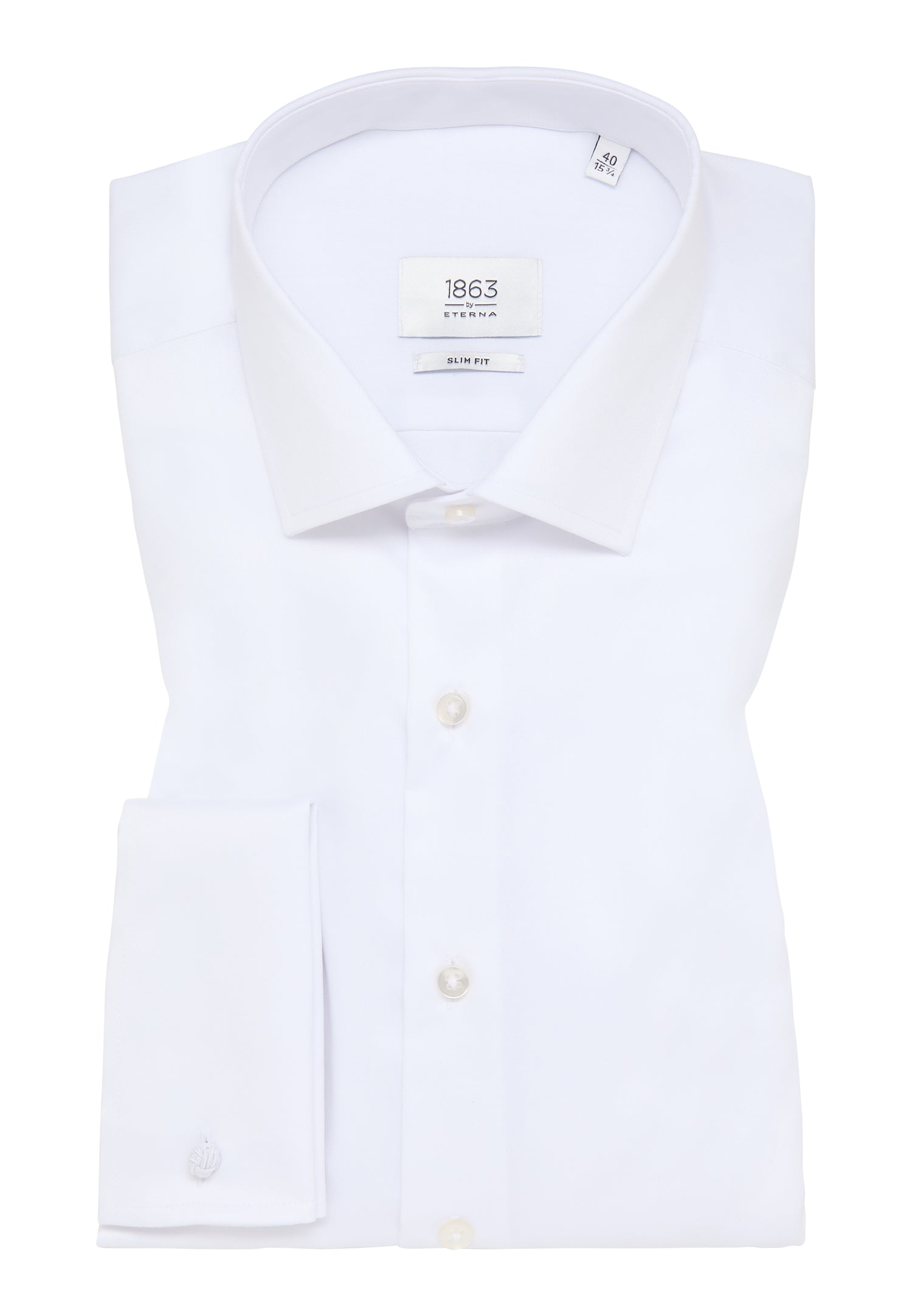 ETERNA LUXURY SHIRT - Slim Fit Herrenhemd mit Twill aus 100% Baumwolle