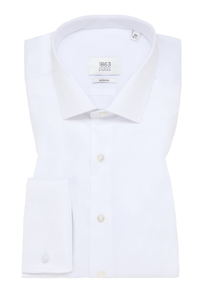 ETERNA LUXURY SHIRT - Slim Fit Herrenhemd mit Twill aus 100% Baumwolle