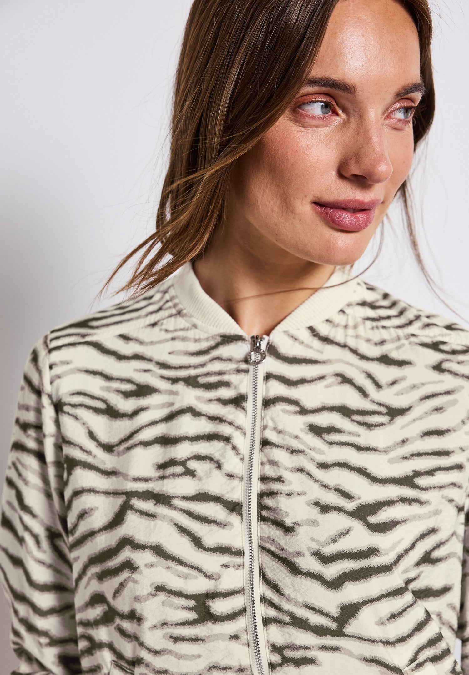 Street One Blouson Damen Leichte Jacke Gemustert
