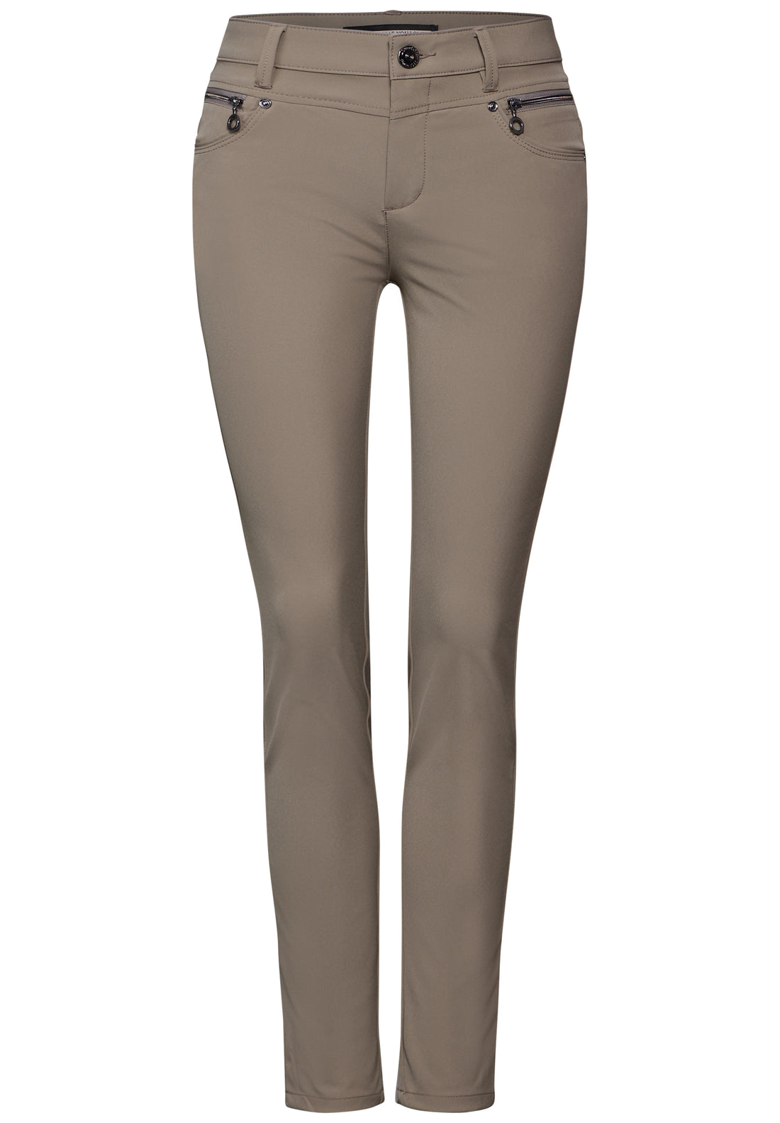 Street One Hose York Damen Slim Fit mit Zipper Details